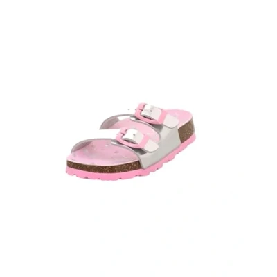 Abbildung von Superfit Mädchen FUSSBETTPANTOFFEL Hausschuhe, SILBER/ROSA 9510