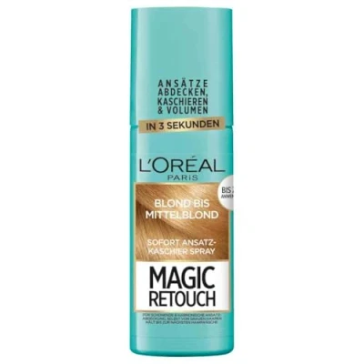Abbildung von L&#039;Oréal Paris Ansatz Kaschierspray für stufenlose und natürliche Übergänge, Kaschiert Ansätze bis zur nächsten Haarwäsche, Magic Retouch, Blond Mittelblond, 1 x 75 ml