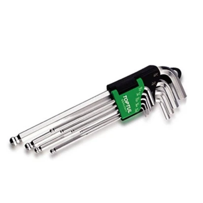 Abbildung von TOPTUL GBAL0901 Winkelschraubendrehersatz 1/16, 1/4, 1/8, 3/16, 3/32, 3/8, 5/16, 5/32, 5/64 Chrom Vanadium Stahl 9