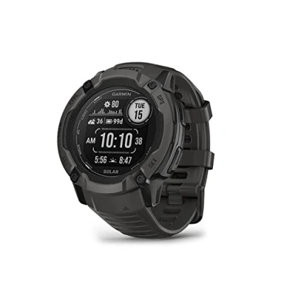 Abbildung von Garmin [renewed] Instinct 2X Solar GPS Smartwatch mit unendlicher Akkulaufzeit im Modus, über 40 Sport Apps, Smart Notifications, Trainingszustand, Schlafanalyse [Generalüberholt]