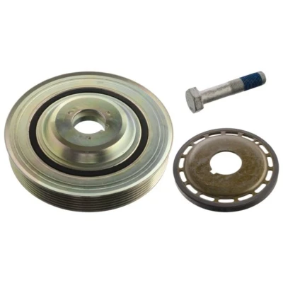 Abbildung von SWAG 62 10 6476 Kurbelwellenriemenscheibe 6PK 153 5 mit Schraube FORD: MONDEO 4 Stufenheck, Focus 2 Kombi, 2, CITROËN: C4 I Grand Picasso