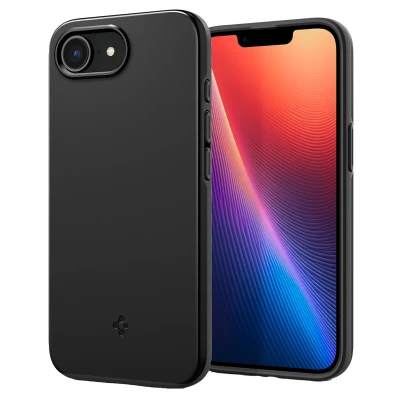 Abbildung von Spigen Thin Fit MagFit Kunststoff Back Cover Schwarz Apple iPhone 16e