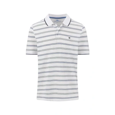 Abbildung von FYNCH HATTON Poloshirt, gestreift, mit Logo stickerei