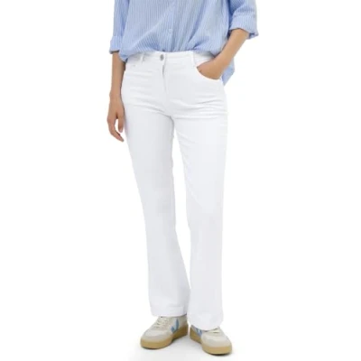 Abbildung von Cecil Jeans Bootcut, Damen, Größe: 33x30, Weiß