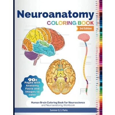 Abbildung von Neuroanatomy Coloring Book: Human Brain Book for Neuroscience and Workbook