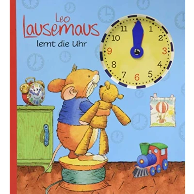 Abbildung von Leo Lausemaus lernt die Uhr: mit Uhr beweglichen Zeigern