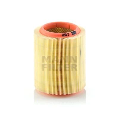 Abbildung von MANN FILTER C 1571 Luftfilter 166 143 Filtereinsatz LAND ROVER: Defender Pickup, Off Road, Range Rover 1, 2000 3500 Hatchback