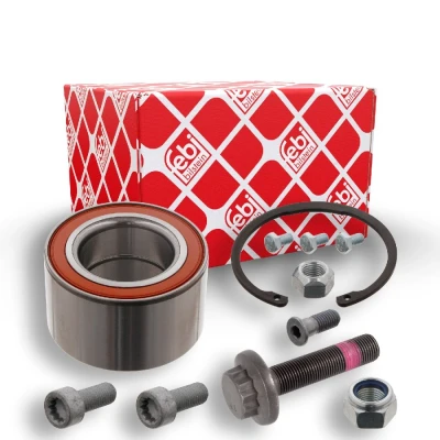 Abbildung von FEBI BILSTEIN 19914 Radlagersatz Vorderachse links, rechts mit Anbaumaterial 80 Schrägkugellager VOLKSWAGEN: TRANSPORTER 4 Bus