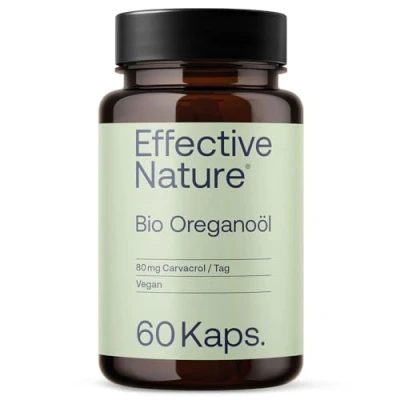 Abbildung von Oregano Öl 60 vegane Kapseln Bio Qualität 80 mg Carvacrol Hohe Bioverfügbarkeit