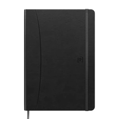 Abbildung von Oxford Notizbuch A5 liniert, Signature, 160 Seiten, Hardcover mit Kunstleder, schwarz, 1 Stück