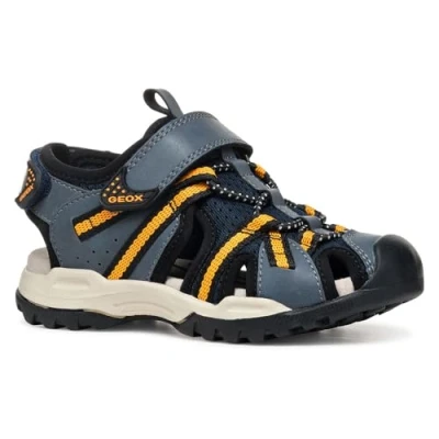 Abbildung von Geox J Borealis Boy B Sandal, Navy/Orange, 30 EU