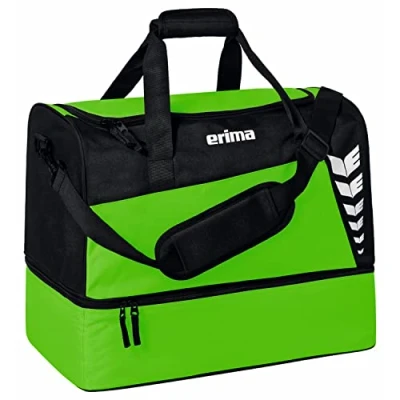 Abbildung von Erima Unisex Six Wings Sporttasche mit Bodenfach, Green/schwarz, L