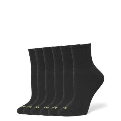Abbildung von HUE Damen Mini Crew, 6er Pack Socken, Schwarz, 6 Paar, Einheitsgröße