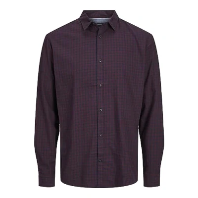 Abbildung von Jack &amp; Jones Jegingham Hemd, Herren, Größe: XL, Navy blazer checks/mini gingham