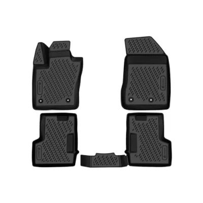 Abbildung von Element Passgenaue Premium 3D Gummimatten Fussmatten Designed für Jeep Renegade, 2014 2024, 4 TLG, Schwarz
