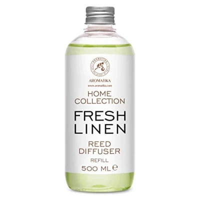 Abbildung von Raumduft Diffuser Nachfüller Frische Wäsche 500ml Nachfüllpack für Duftdiffusor Reed Refill Fresh Linen Raumbeduftung Zimmerduft Nachfüllen Raumluft Nachfüllflasche