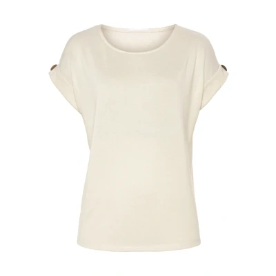 Abbildung von Lascana Tshirt basic, Damen, Größe: 44/46, Crme