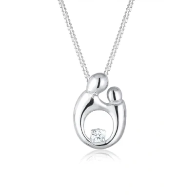 Abbildung von DIAMORE Halskette Mutter Kind Elegant Diamant (0.03 ct.) in 925 Sterling Silber