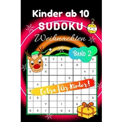 Abbildung von Sudoku Weihnachten Band 2: für Kinder ab 10 80 kindgerechte Rätsel Ideal als Weihnachtsgeschenk Rätselblock Jahre