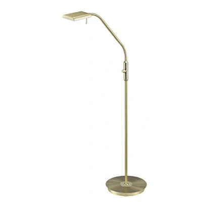 Abbildung von Trio Leuchten LED Stehleuchte Bergamo 420910108, Metall Messing matt, inkl. 12 Watt LED, Dimmer