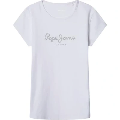 Abbildung von Pepe Jeans HANA Glitter Tshirt print für Kinder, Größe: 152, White