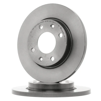 Abbildung von BREMBO 08.9606.11 Bremsscheibe 247 13 4 voll beschichtet mit Schrauben PEUGEOT: 206 SW, Hatchback, 206+ CITROËN: Xsara Hatchback
