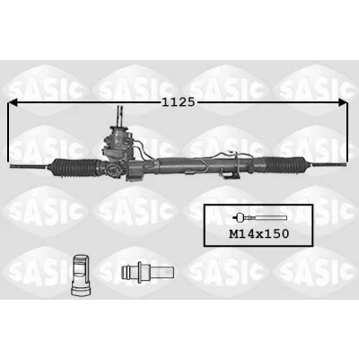 Abbildung von SASIC 7174020 Servolenkung hydraulisch für Fahrzeuge mit Axialgelenk, ohne Kugelgelenke RENAULT: ESPACE 4