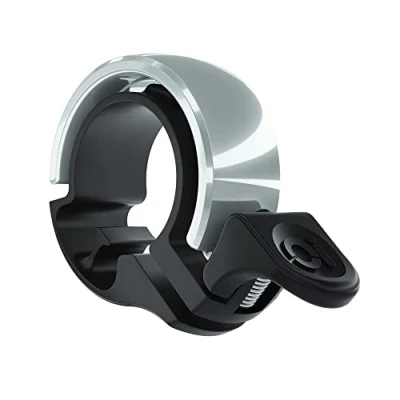 Abbildung von Knog Oi Classic Fahrradklingel schwarz/Silber Durchmesser S 2022 Fahrradhupe