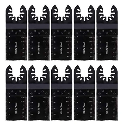 Abbildung von QIMEI SHOP Multitool Sägeblätter Oszillierende Klingen Kit Universelle Multifunktionswerkzeug Kompatibel mit Bosch Milwaukee Fein Multimaster 10 Stück