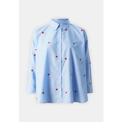 Abbildung von ONLY Onlnew LINA Grace Hemdbluse Moonlight blue/red, Damen, Größe: XS, blue/red