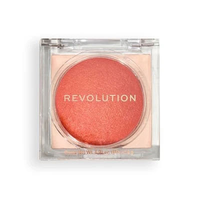 Abbildung von Revolution, Beam Bright Blush, Gesichtspuder Rouge, Einfach zu Verblenden &amp; Aufbaubar, Leuchtende Wangen, Vegan Ohne Tierversuche, Orange Crush