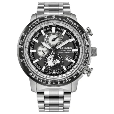 Abbildung von Citizen Funk Multifunktionsuhr, Armbanduhr, Solar, Herrenuhr, Edelstahlarmband, analog