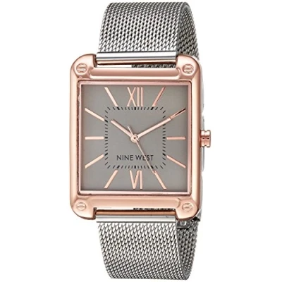 Abbildung von Nine West Damenuhr mit Mesh Armband, NW/2091RGSB