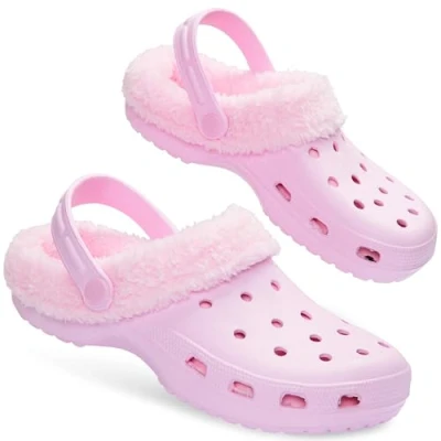 Abbildung von CityComfort Damen Hausschuhe Fleece Gefüttert, Clogs Geschenke für Frauen (Baby Rosa, 38 EU)