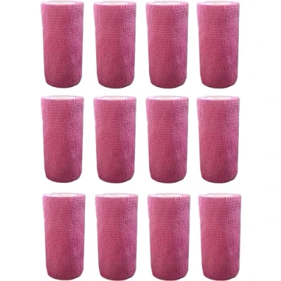 Abbildung von Haftbandage 12 Rollen x 10 cm 4,5 m, Erste Hilfe, Sport, Bandagen, COBOX Tierarztverband selbstklebende violett