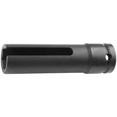 Abbildung von KS Tools 150.2095 Lambdasonden Stecknuss, 17 mm, tief, 1/2 Zoll, Edelstahl Kunststoff Metall Gummi Legierung und Kupfer, farblos, One Size