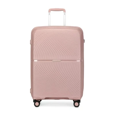 Abbildung von British traveller Hartschale Koffer Trolley PP Handgepäck Reisekoffer Mittelgroß 72 Liter mit 4 Spinnerräder Rollkoffer TSA Schloß Teleskopgriff Suitcase