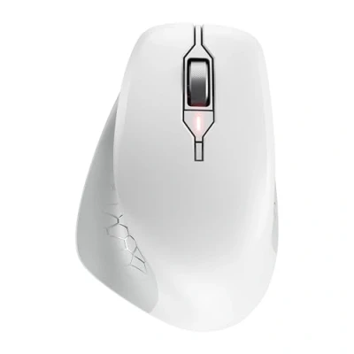 Abbildung von CHERRY STREAM MOUSE COMFORT, Kabellose Ergonomische Maus mit Gummierter Daumenauflage, Speziell für Rechtshänder, 2,4 GHz Funk, 6 Flüsterleise Tasten, Weiß