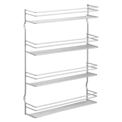 Abbildung von Metaltex 364634039 4 Etagen Pepito Gewürzregal, Polytherm beschichtet, silber, 8.0 x 36.0 45.0 cm