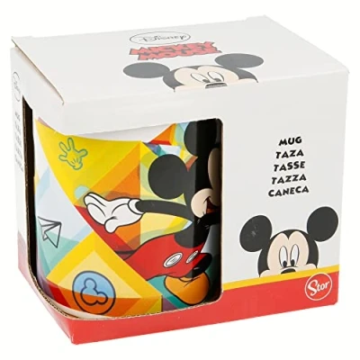 Abbildung von 325 Ml Kinder Keramik Becher in Geschenkbox Mickey Farbe fließen