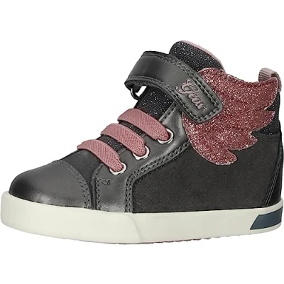Abbildung von Geox B Kilwi Lauflernschuh für Kinder, Größe: 26, Dark grey light rose Schuhe