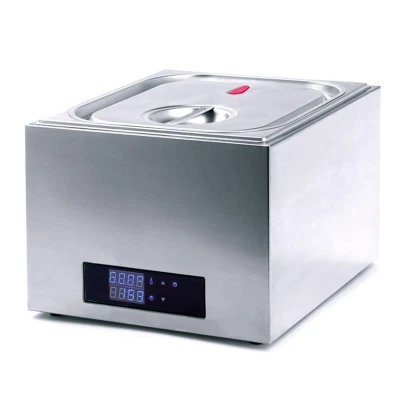 Abbildung von HENDI Sous Vide Gerät GN 2/3 13 Liter 400 Watt 36,3 x 33,5 29 cm Edelstahl 35 bis 90 C, Wasserbad
