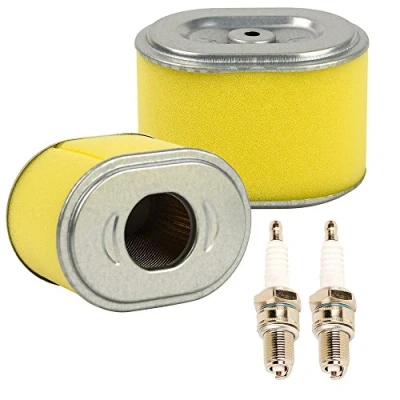 Abbildung von oxoxo 2 Stück Set Ersatz Luftfilter Reiniger mit Zündkerze für GX140 GX160 GX200 5HP 5,5 6,5 PS Motor Generator Wasser Pumpe Item Name (aka Title)