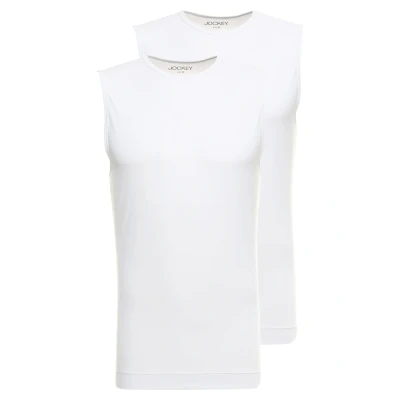 Abbildung von Jockey Athletic 2PACK Unterhemd/shirt, Herren, Größe: Small, White