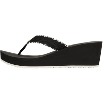 Abbildung von Tommy Hilfiger Monogram Wedge Flipflops Zehentrenner, Damen, Größe: 37, Black Polyester