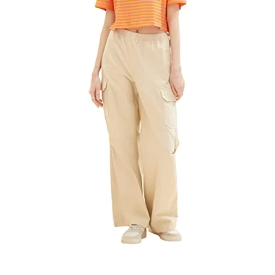 Abbildung von TOM Tailor Denim Cargohose, Damen, Größe: XL, Dusty sand beige