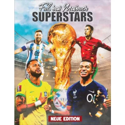 Abbildung von Fußball SUPERSTARS Malbuch: Mit 101+ SCHÖNE AUSMALBILDER für alle Fußballfans. Malbuch Kinder ab 4 12, Jungen, und Erwachsene. (Entspannen Spaß haben)