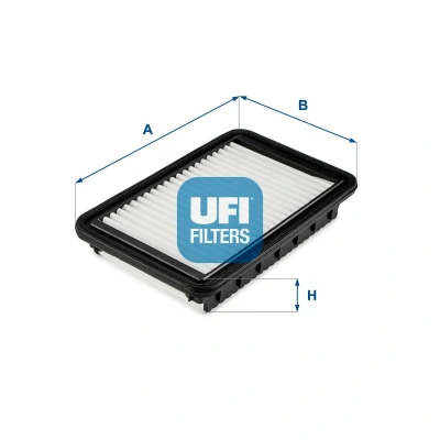 Abbildung von UFI 30.632.00 Luftfilter 34 134 213 Filtereinsatz HYUNDAI: i10 I, KIA: Picanto II