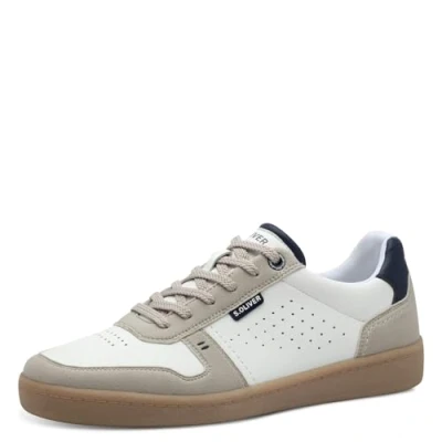 Abbildung von s.Oliver Herren Sneaker flach Low Top Vegan, Weiß (White), 42 EU