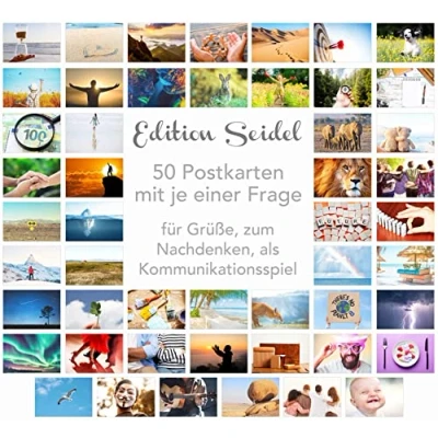 Abbildung von Edition Seidel Set 50 Premium Postkarten Motivationskarten Kommunikationstraining Konversation Spiel Coaching Tools Karten Landschaften Natur Gefühlskarten Selbst Achtsamkeit Sprüche